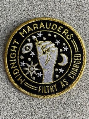 Midnight Marauders Embroidered Patch - Black & Gold